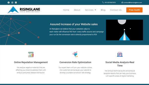 Risinglane - Digital Marketing, SEO, Website App Development Agency Vizag.